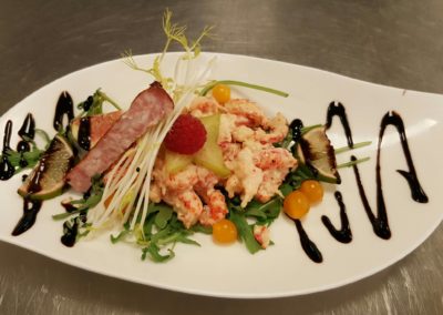Formules - Menu prestige - Cocktail d'écrevisses au saumon fumé - Excellence culinaire - Bruno FRITZ-min