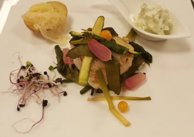 Formules - Menu prestige - Dos de cabillaud rôti au gingembre et ses légumes de saisons - Excellence culinaire - Bruno FRITZ-min