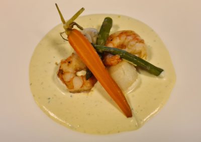 Formules - Menu prestige - Gambas - Excellence culinaire - Bruno FRITZ