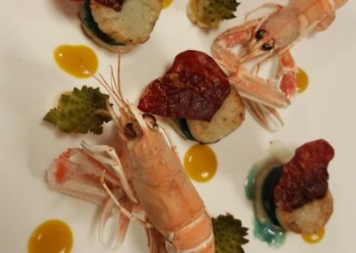 Formules - Menu prestige - Saint Jacques et langoustine au bresaola - Excellence culinaire - Bruno FRITZ