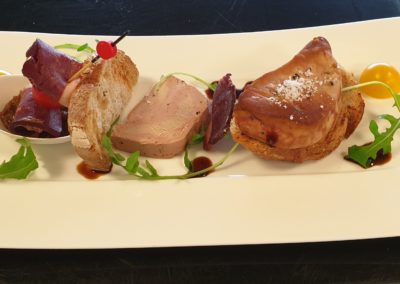 Formules - Menu prestige - cahdu et froid de foie gras oie - Excellence culinaire - Bruno FRITZ